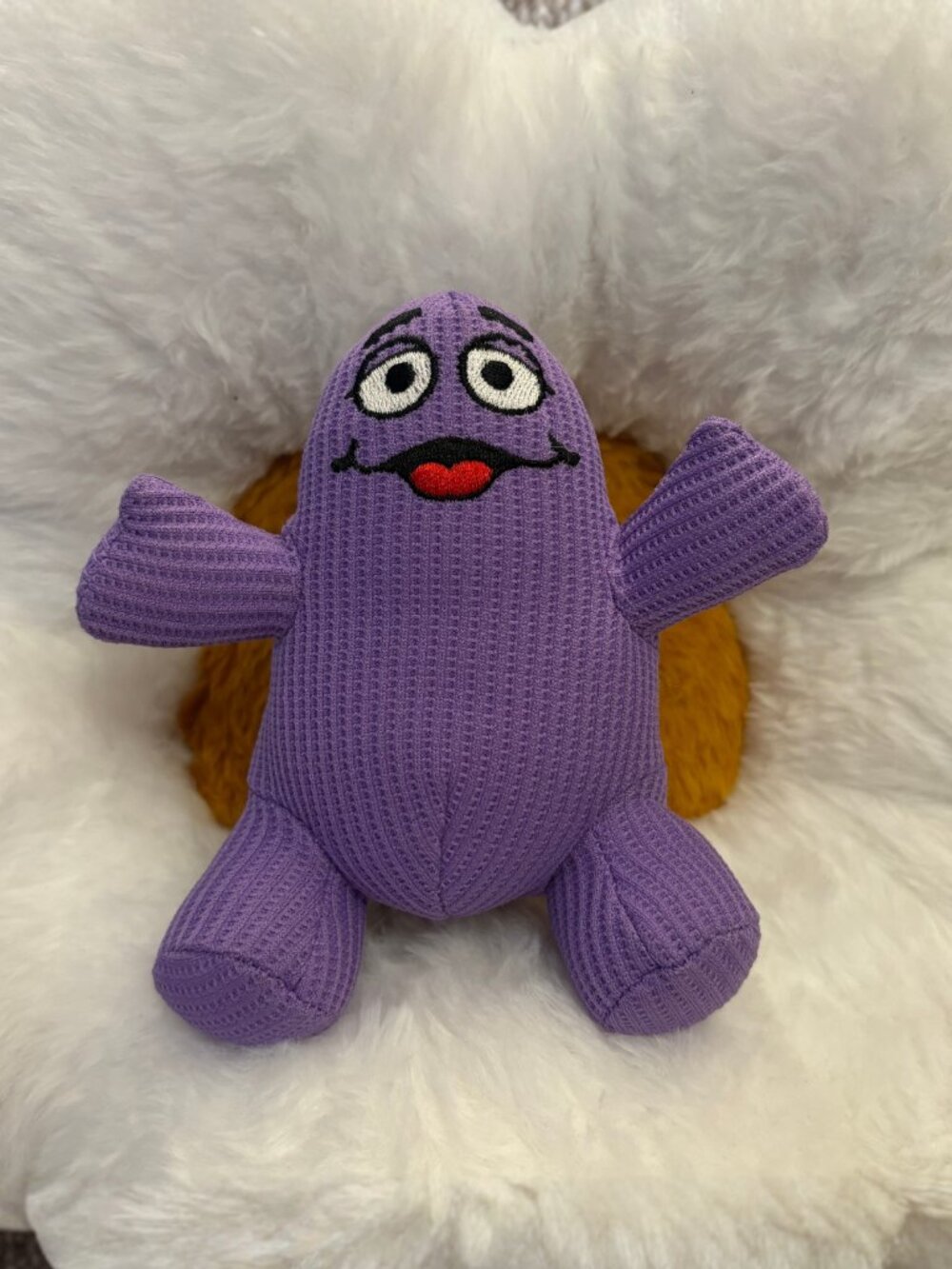 McDonald's FP Grimace Vintage Y2K 2000 Stuffed Animal Plush Toy 5" (SKU: 170TO)